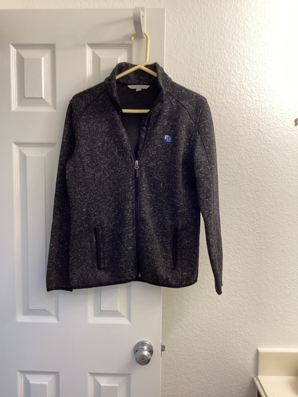 Port Authority Heathered Charcoal Full-Zip Bomber Jacket